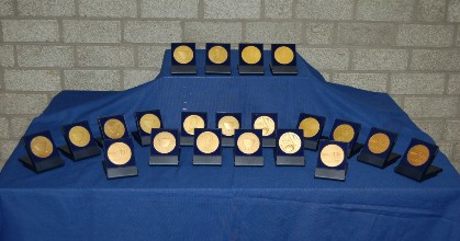 Gouden medailles gewonnen tijdens de diverse WMC's