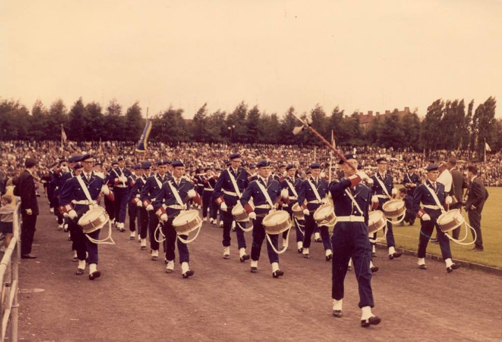 K&G tijdens de marswedstrijd in 1962