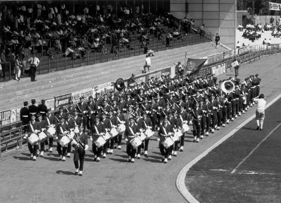 K&G tijdens de marswedstrijd in 1966